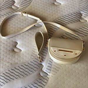 Cute Cream Clutch and Shoulder Purse